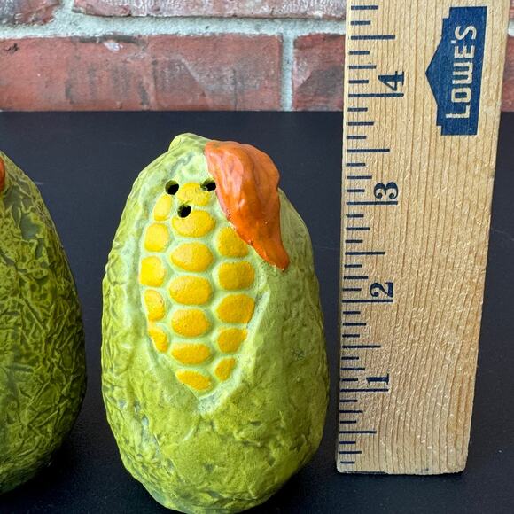 Vintage Ceramic Japanese Corn on the Cob Salt and Pepper Shakers - Picture 8 of 9